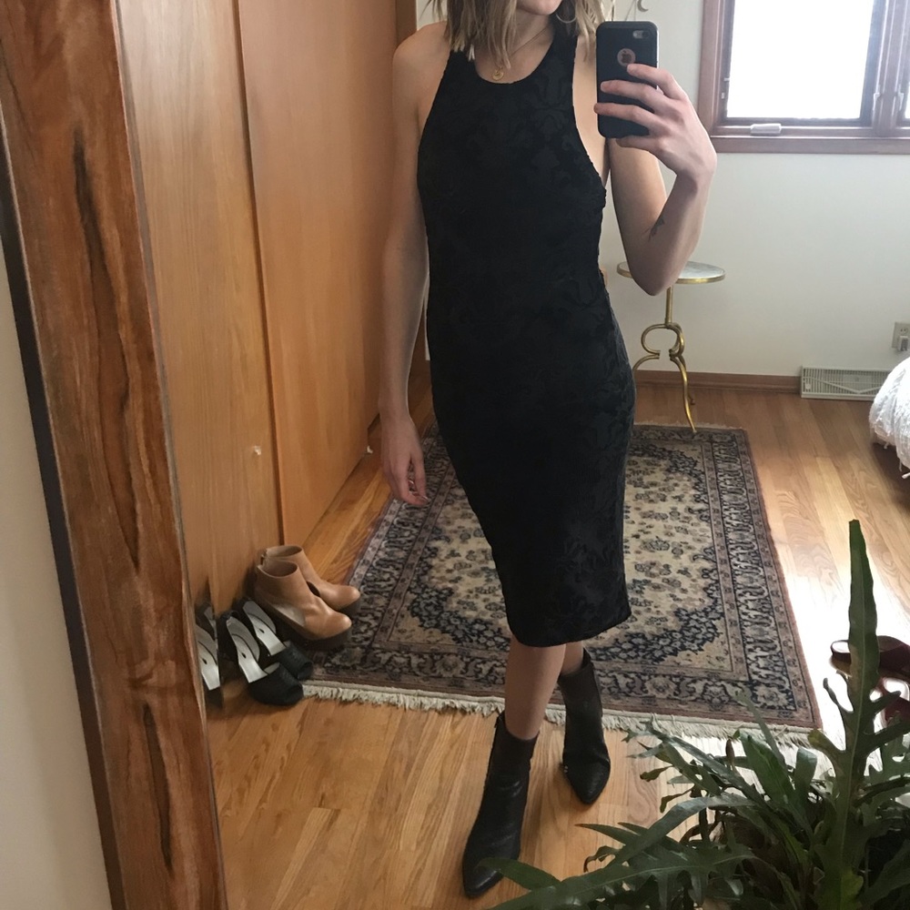 Burnout Velvet Bodycon Urban Outfitters